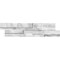 Msi Calacatta Cressa 3D Ledger Panel SAMPLE Honed Marble Wall Tile ZOR-PNL-0022-SAM - alternate 1